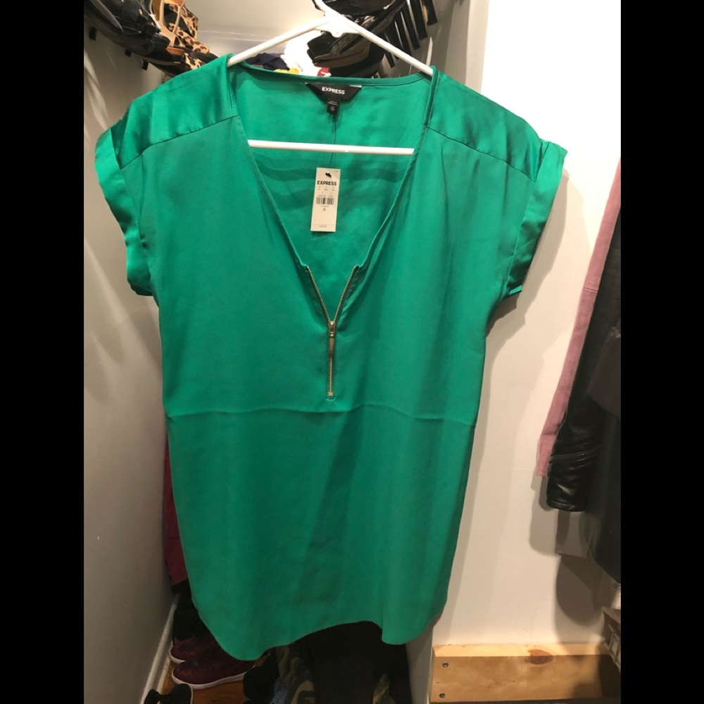 Express zip up blouse